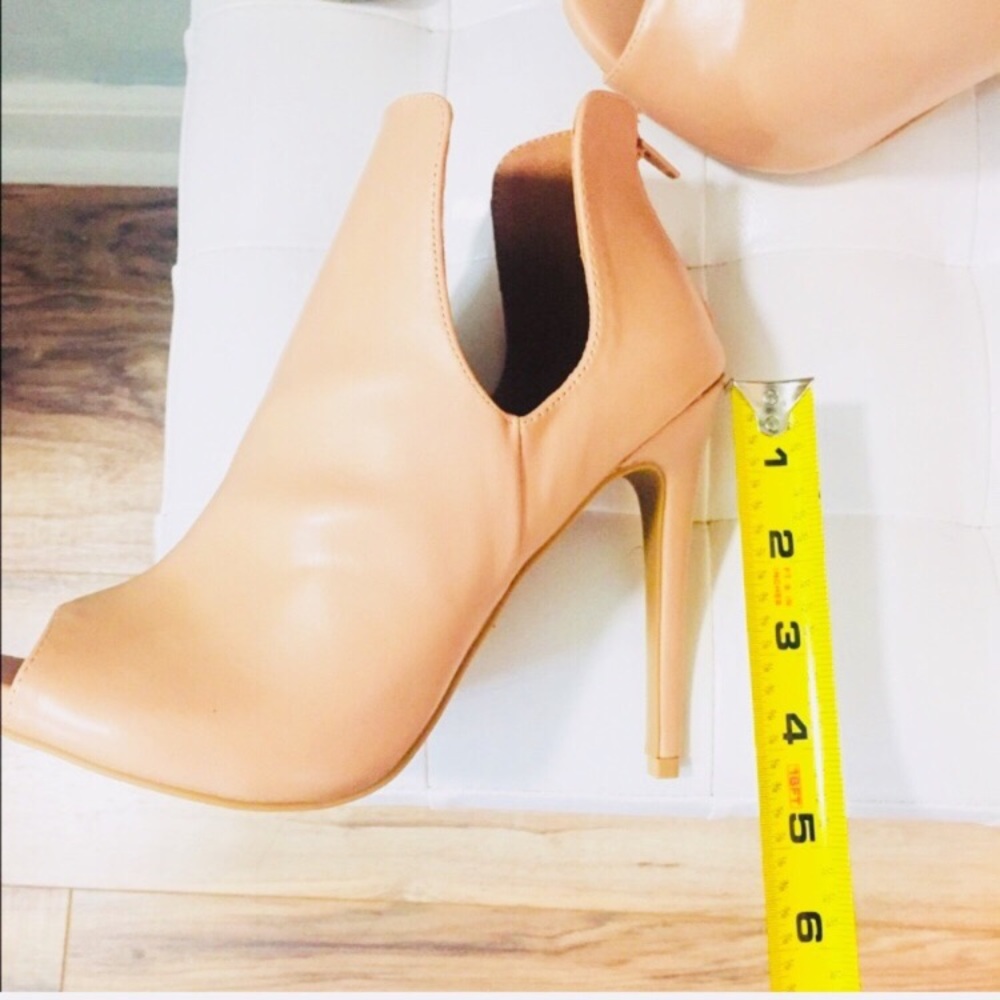 💥Last Pair! New Nude Shoe Republic Peep Toe Heels - Picture 8 of 8